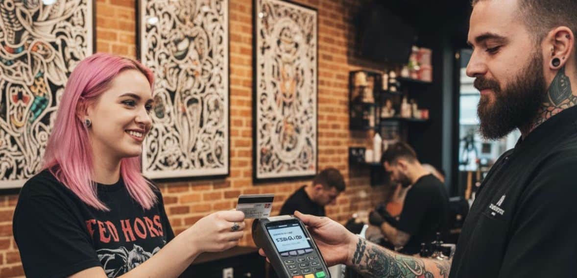 Payment processing fees for tattoo shop
